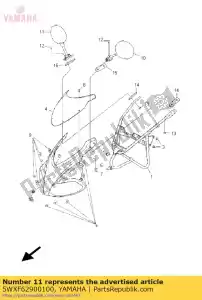 yamaha 5WXF62900100 lusterko wsteczne a - Dół