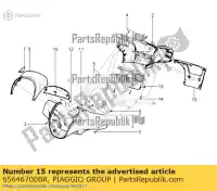 65646700BR, Piaggio Group, cofano anteriore posteriore     , Nuovo