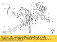 JC68625X93000, Piaggio Group, decalque 200 aprilia scarabeo 125 2007 2009 2011, Novo