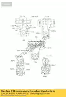 130CD06100, Kawasaki, comum com flange de parafuso kawasaki gt zephyr zr 750 1991 1992 1993 1994 1995 1996 1997 1999 2001 2003, Novo