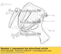 65633800BR, Piaggio Group, Voorste schild     , Nieuw