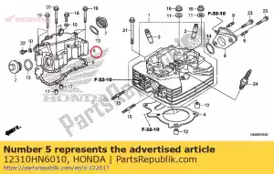 honda 12310HN6010 coperchio, testata - Il fondo