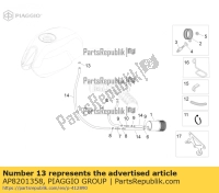 AP8201358, Aprilia, fascetta stringitubo d 11,9, Nuovo