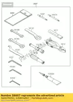 560070092, Kawasaki, tool-kit ex250jaf kawasaki ninja 250 2011, New