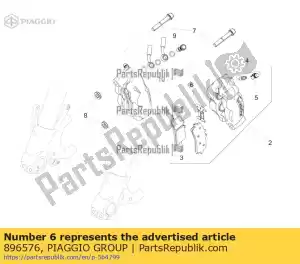 Piaggio Group 896576 spring - Bottom side