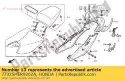 Ici, vous pouvez commander le ensemble de capot, l. Rr. (wl) * ty auprès de Honda , avec le numéro de pièce 77325MER920ZA: