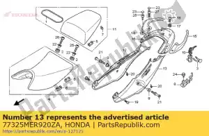 Honda 77325MER920ZA ensemble de capot, l. rr. (wl) * ty - La partie au fond