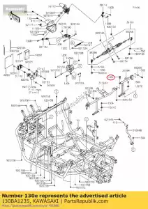 kawasaki 130BA1235 01 bolt-flanged,12x35 - Bottom side