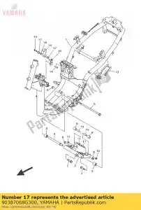 yamaha 90387068G300 collar - Lado inferior