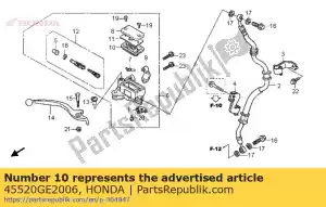 Honda 45520GE2006 diafragma - Lado inferior