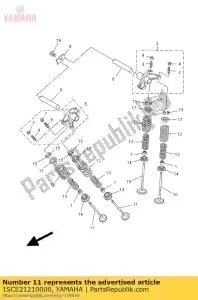 yamaha 1SCE21210000 zawór wydechowy - Dół