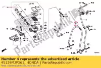 45129MJPG61, Honda, manguera comp. e, fr. freno honda  1000 2017, Nuevo