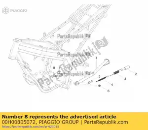 Piaggio Group 00H00805072 stand pin - Bottom side