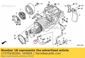 Honda 17375KSE000 rurka c, odpowietrznik - Dół