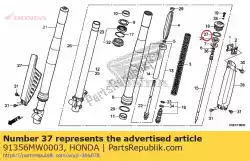 Aqui você pode pedir o oring, 37,2x2,4 (showa) em Honda , com o número da peça 91356MW0003: