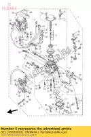 5EL1490J0000, Yamaha, naald set yamaha bt xvs 1100 1999 2000 2001 2002 2003 2004 2005 2006, Nieuw