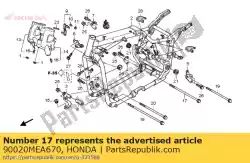 Aqui você pode pedir o parafuso, flange, 10x175 em Honda , com o número da peça 90020MEA670: