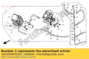 Honda 16035MAY000 jeu de rondelles - La partie au fond