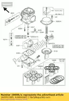 160051089, Kawasaki, câmara superior, mistura zr1200-a1 kawasaki zrx 1200 2001 2002 2003 2004 2005 2006, Novo