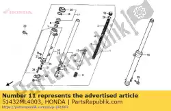 Here you can order the no description available at the moment from Honda, with part number 51432ML4003: