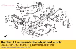 Aqui você pode pedir o cabo, alta tensão em Honda , com o número da peça 30731MT4000: