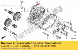 Here you can order the no description available at the moment from Honda, with part number 21200K01900: