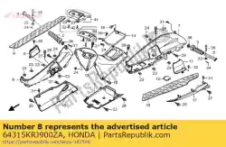 Here you can order the cover, r. Maintenance *nh from Honda, with part number 64315KRJ900ZA: