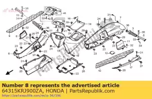 Honda 64315KRJ900ZA cubierta, r. mantenimiento * nh - Lado inferior