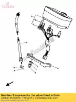 2W8835500000, Yamaha, komplet linki pr?dko?ciomierza yamaha sr 125, Nowy