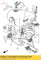 3LS241611000, Yamaha, emblema 1 yamaha xv virago 250, Novo