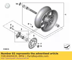 Qui puoi ordinare assorbitore da BMW , con numero parte 33818409439: