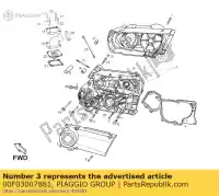 00F03007881, Piaggio Group, tampa do cárter à direita derbi variant variant courier e variant revolution e variant start courier e 50 1998 1999 2003 2004 2007, Novo