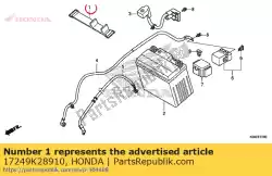 Tutaj możesz zamówić brak dost? Pnego opisu od Honda , z numerem części 17249K28910: