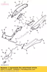 Ici, vous pouvez commander le couvercle, côté 1 mdrm3 auprès de Yamaha , avec le numéro de pièce 2DPF171100P5: