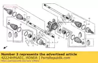 42224HP6A01, Honda, band b, inboard joint honda trx 700 2008 2009 2011, New