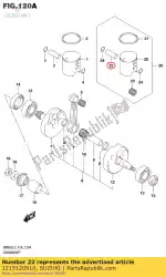 Here you can order the pin,piston from Suzuki, with part number 1215120910: