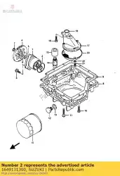 Aqui você pode pedir o o ring, bomba de óleo em Suzuki , com o número da peça 1649131300: