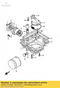 suzuki 1649131300 o ring, bomba de óleo - Lado inferior