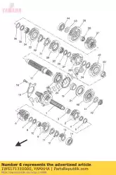 Ici, vous pouvez commander le engrenage, 3ème pignon auprès de Yamaha , avec le numéro de pièce 1WS171310000: