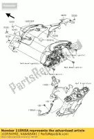 110550592, Kawasaki, beugel, koplamp, lwr er650c9f kawasaki er-6n 650 2009 2010 2011, Nieuw