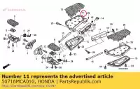 50716MCA010, Honda, talerz, r. krok pasa?era honda gl goldwing a  bagger f6 b gold wing deluxe abs 8a gl1800a gl1800 airbag 1800 , Nowy