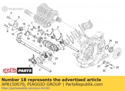 Aprilia AP8150070, Vis hexagonale m6x16, OEM: Aprilia AP8150070