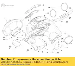 Qui puoi ordinare alloggiamento da Piaggio Group , con numero parte 2B0006790000C: