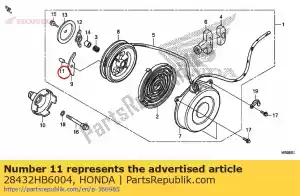 honda 28432HB6004 szpilka, zapadka rozrusznika - Dół