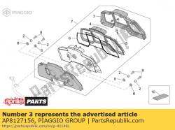 Aprilia AP8127156, Strzec, OEM: Aprilia AP8127156