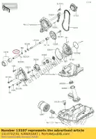 131070230, Kawasaki, eixo, lh zx1000jbf kawasaki  zx 1000 2011 2012 2013 2014 2015 2016 2017 2018 2019 2020, Novo