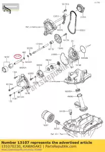 kawasaki 131070230 arbre, lh zx1000jbf - La partie au fond