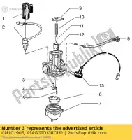 CM101905, Piaggio Group, main jet piaggio hexagon 150 1994, New