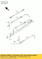 540121571, Kawasaki, cavo acceleratore, aperto in vn1500-g kawasaki vn 1500 1998 1999, Nuovo