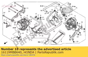 honda 16119MBB640 nenhuma descrição disponível no momento - Lado inferior